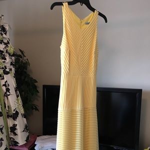 Yellow mid calf dress NEW from Dillards